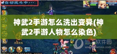 神武2手游怎么洗出變異(神武2手游人物怎么染色)