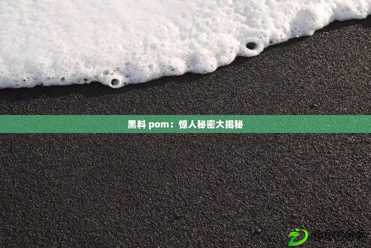 黑料 pom：驚人秘密大揭秘