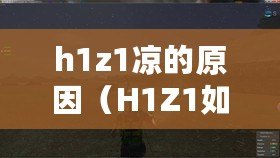 h1z1涼的原因（H1Z1如今仍可暢玩嗎？）