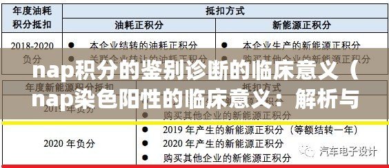 nap積分的鑒別診斷的臨床意義（nap染色陽性的臨床意義：解析與應用）