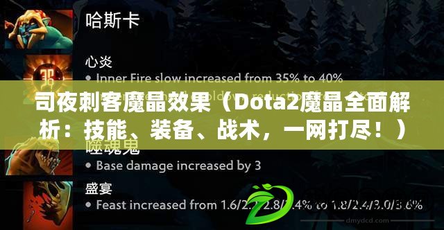 司夜刺客魔晶效果（Dota2魔晶全面解析：技能、裝備、戰(zhàn)術(shù)，一網(wǎng)打盡！）