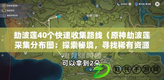 劫波蓮40個快速收集路線（原神劫波蓮采集分布圖：探索秘境，尋找稀有資源?。? title=