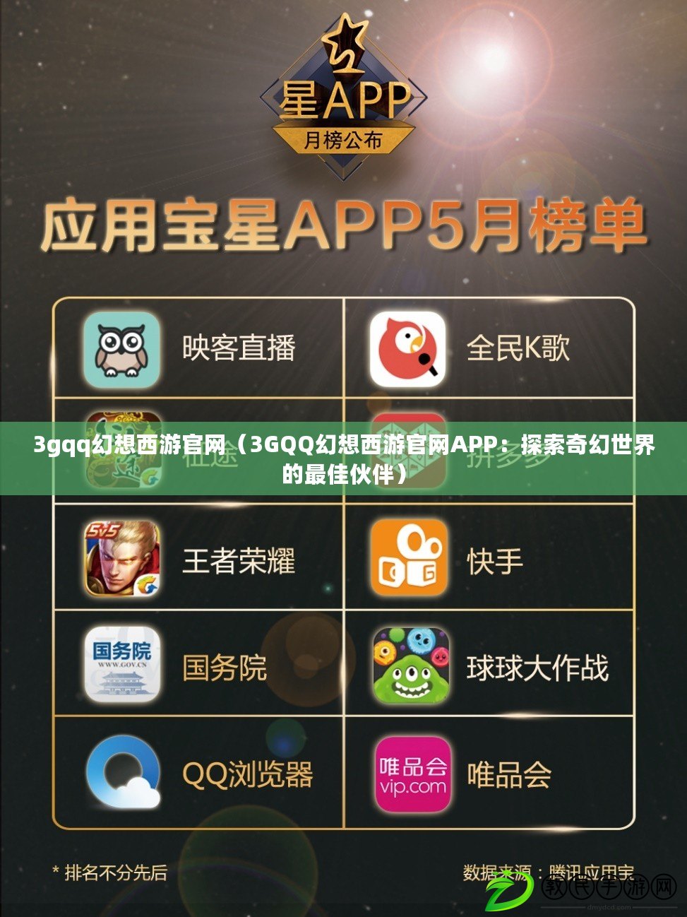 3gqq幻想西游官網(wǎng)（3GQQ幻想西游官網(wǎng)APP：探索奇幻世界的最佳伙伴）